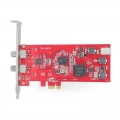 TBS6903专业级卫星数据接收卡DVB-S2双Tuner输入PCIe高清数字电脑电视卡